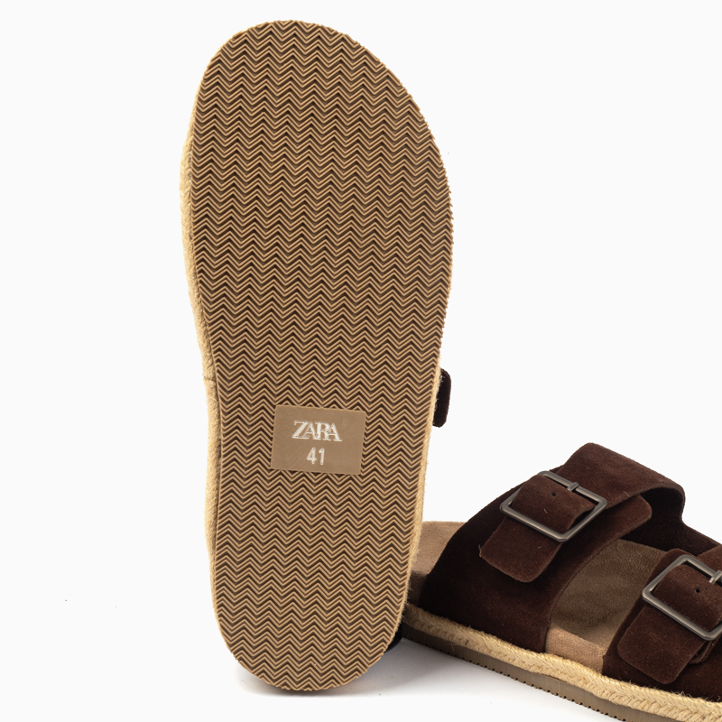 Zara Double Buckle Sandal -Coffe