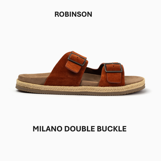 Robinson Double Buckle Slipper-Terracotta