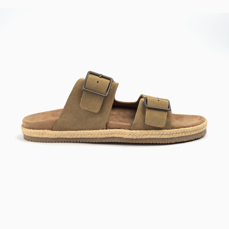 Zara Double Buckle Sandal-Beige